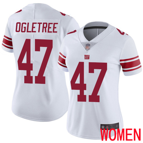 Women New York Giants 47 Alec Ogletree White Vapor Untouchable Limited Player Football NFL Jersey